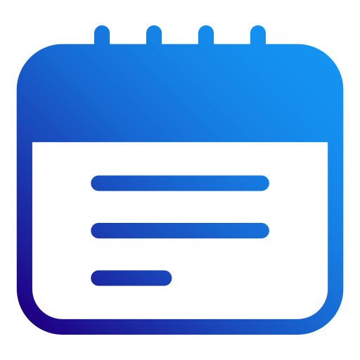 Calendar Generic gradient fill icon