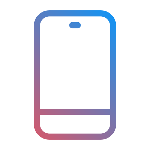 smartfon Generic gradient outline ikona