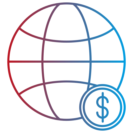 Глобальная экономика Generic gradient outline иконка