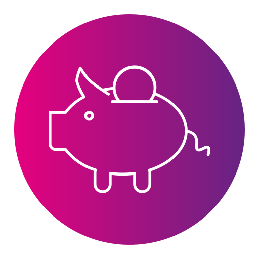Piggy bank Generic gradient fill icon