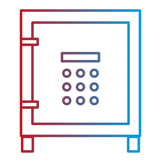 cassetta di sicurezza Generic gradient outline icona