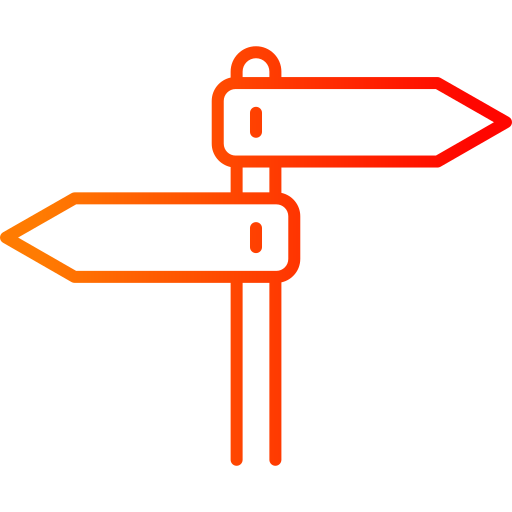 Direction Generic gradient outline icon