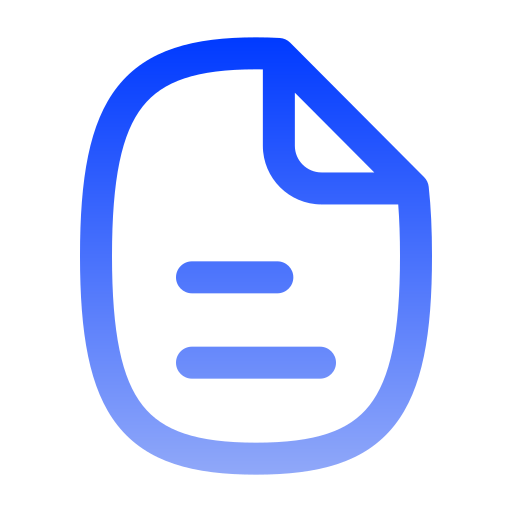 registratieformulier Generic gradient outline icoon