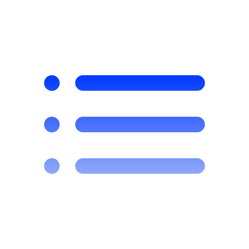 リスト Generic gradient outline icon