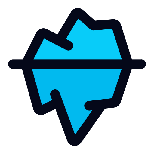 iceberg Generic color lineal-color icono