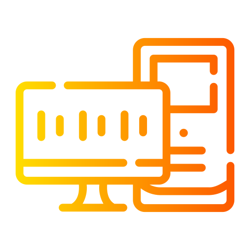 Computer Generic gradient outline icon