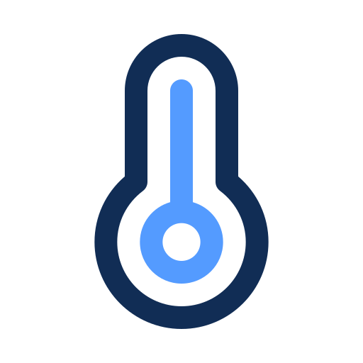 wysoka temperatura Generic color outline ikona