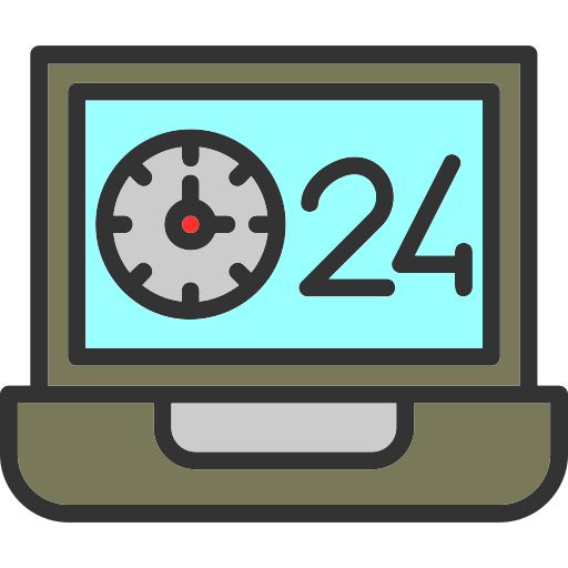24 horas Generic color lineal-color icono