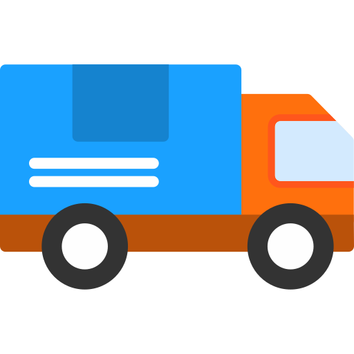 ciężarówka dostawcza Generic color fill ikona