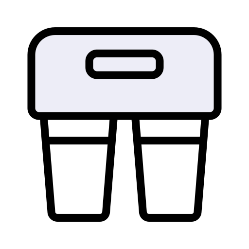 Cup carrier Generic color lineal-color icon
