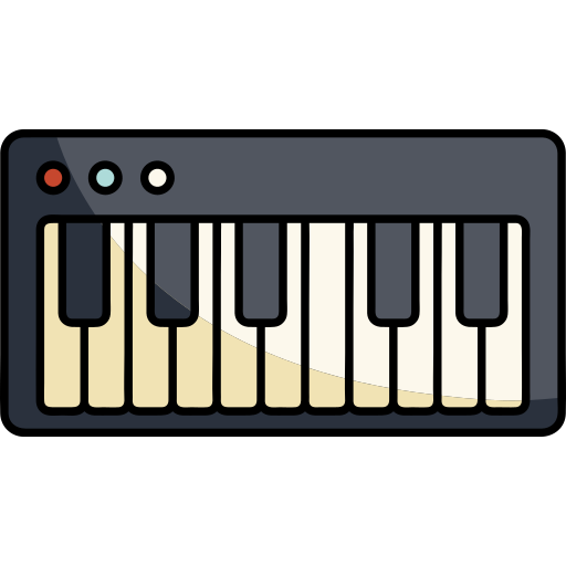 piano Generic color lineal-color icoon