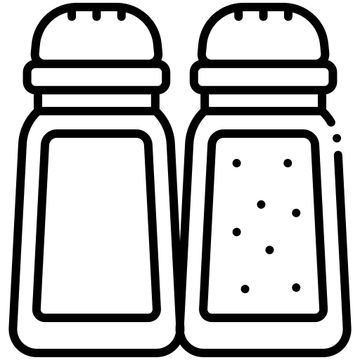 塩とコショウ Generic black outline icon