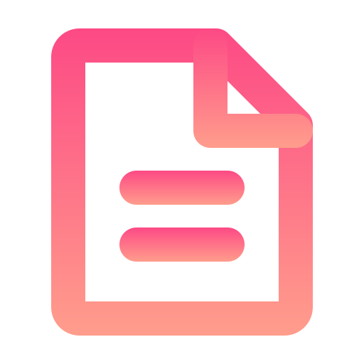 テキストファイル Generic gradient outline icon