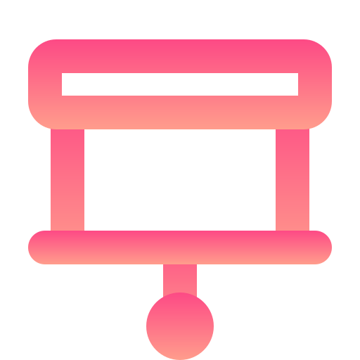 프로젝터 스크린 Generic gradient outline icon