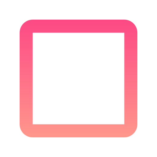 cuadrado Generic gradient outline icono