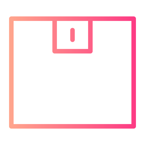 Box Generic gradient outline icon