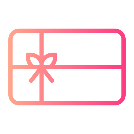 tarjeta de regalo Generic gradient outline icono