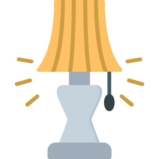 lampada da tavolo Generic color fill icona