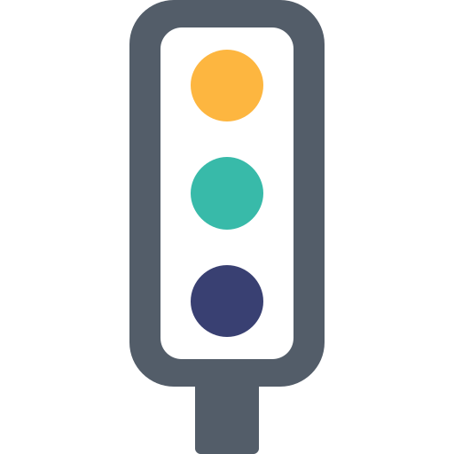 luci di segnalazione Generic color fill icona
