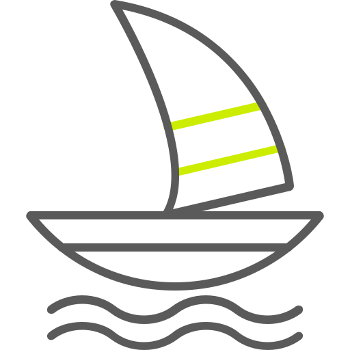 windsurfingu Generic color outline ikona