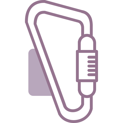Carabiner Generic color lineal-color icon