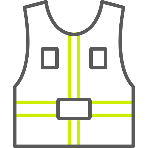 High visibility vest Generic color outline icon