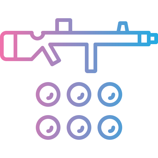 pistolet do paintballa Generic gradient outline ikona