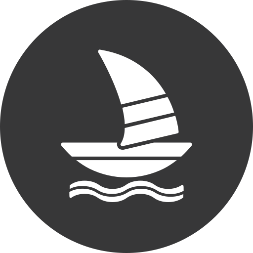 windsurfingu Generic black fill ikona