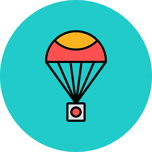 spadochron Generic color lineal-color ikona