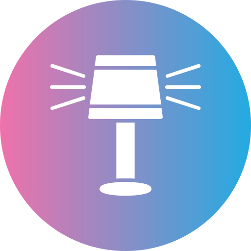 lampa stołowa Generic gradient fill ikona