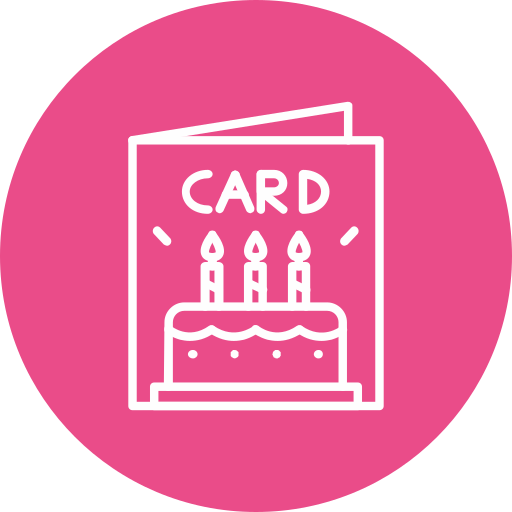 생일 카드 Generic color fill icon