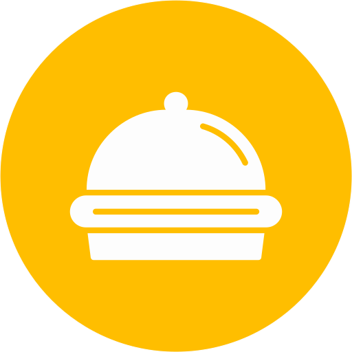 taca na jedzenie Generic color fill ikona