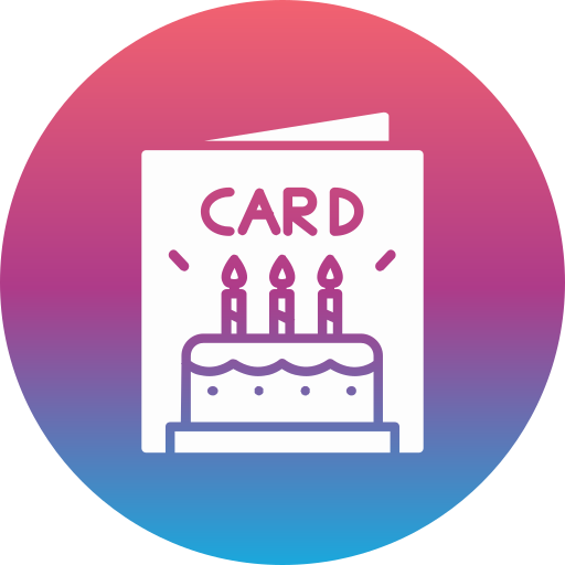 생일 카드 Generic gradient fill icon