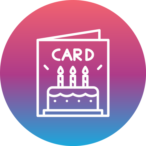 Birthday card Generic gradient fill icon