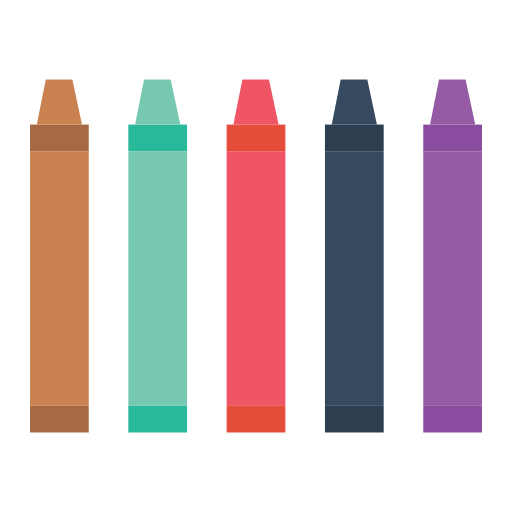 crayons Generic color fill Icône