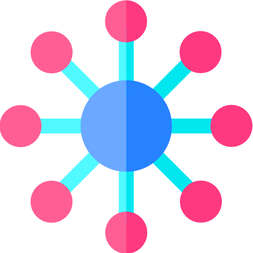 sieć Basic Rounded Flat ikona