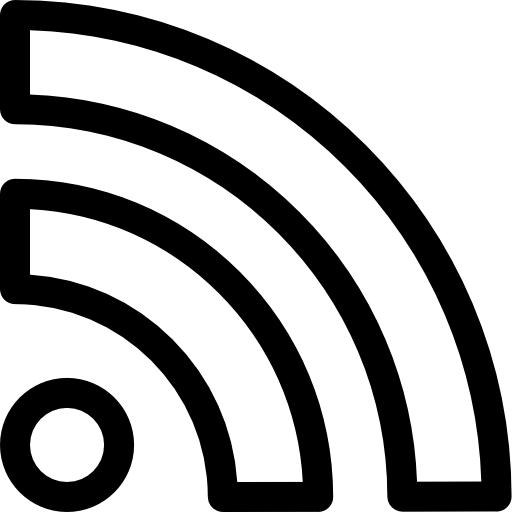 rss Basic Rounded Lineal Ícone