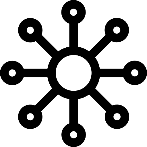회로망 Basic Rounded Lineal icon