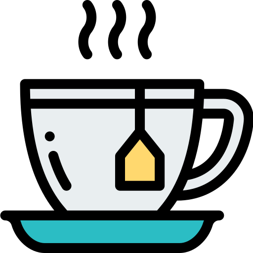 Tea cup Detailed Rounded Lineal color icon