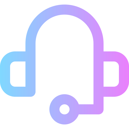headset Super Basic Rounded Gradient icon