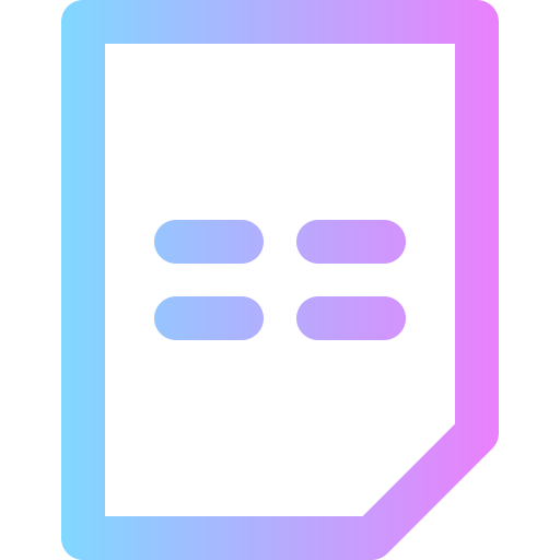 Bill Super Basic Rounded Gradient icon
