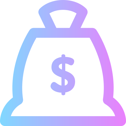 bolsa de dinero Super Basic Rounded Gradient icono