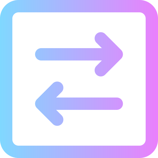 transfer Super Basic Rounded Gradient icon