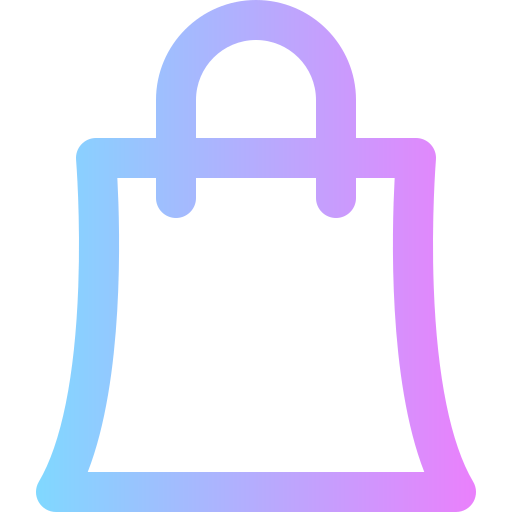torba na zakupy Super Basic Rounded Gradient ikona