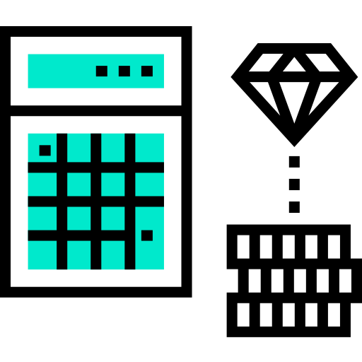 Calculator Detailed Straight One Color icon