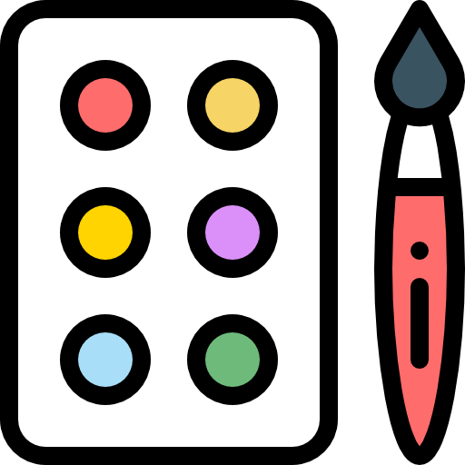 Watercolor Detailed Rounded Lineal color icon