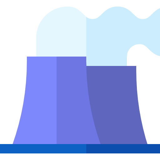 原子力発電所 Basic Straight Flat icon