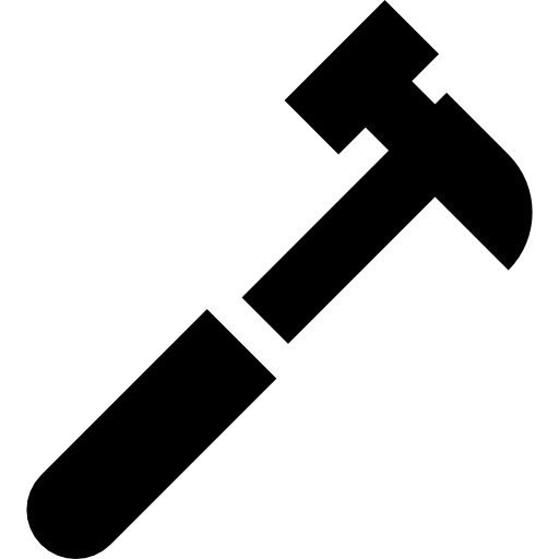 ハンマー Basic Straight Filled icon