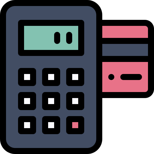 kartenzahlung Detailed Rounded Lineal color icon