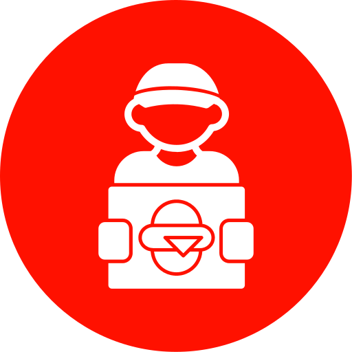 Delivery man Generic color fill icon